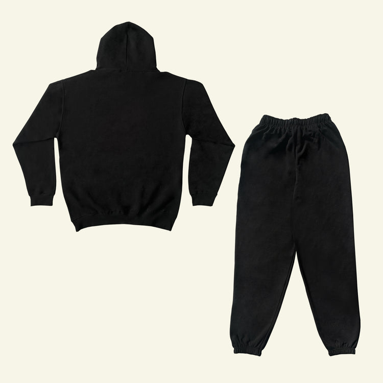 Brumbox Brutalist 0121 printed black tracksuit (back)