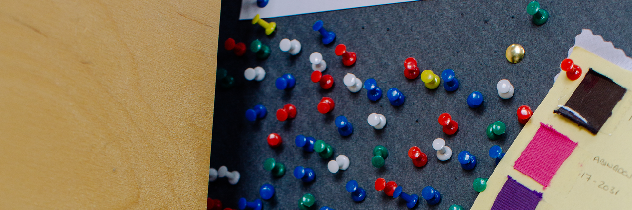 Brumbox pinboard in studio