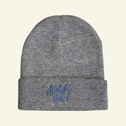 Brumbox Alright Bab heather grey coloured beanie