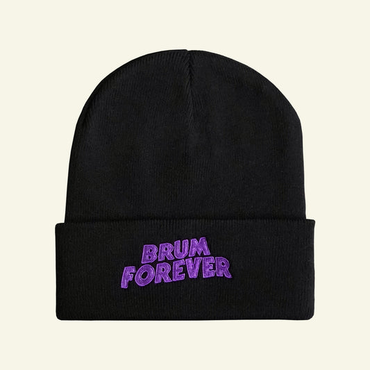 Brumbox Black Sabbath style Brum Forever black beanie