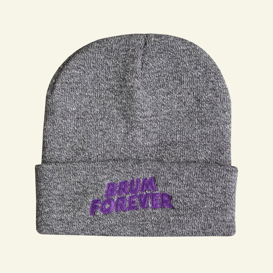 Brumbox Black Sabbath style Brum Forever heather grey beanie