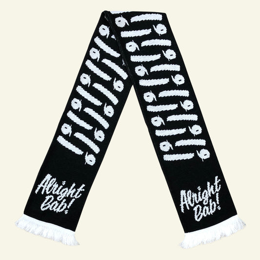 Brumbox Alright Bab black acrylic scarf
