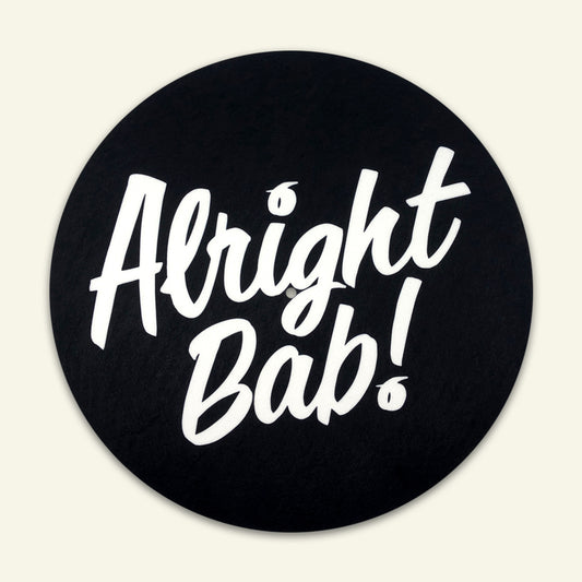 Brumbox Alright Bab black vinyl slipmat