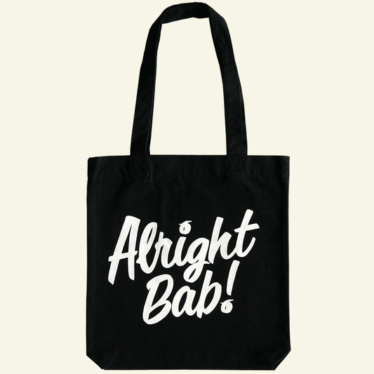 Brumbox Alright Bab black tote bag