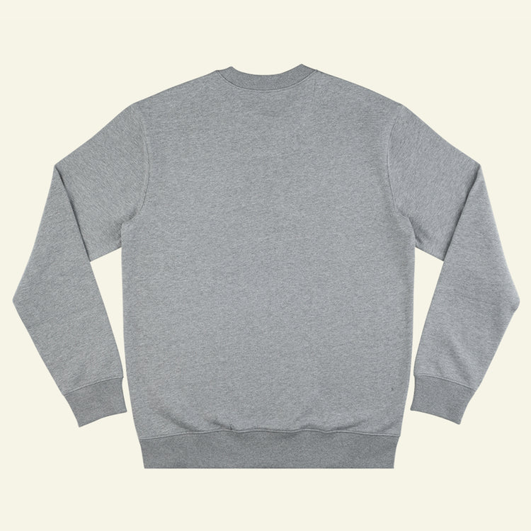 Brumbox BHX Birmingham organic crewneck in grey (back)