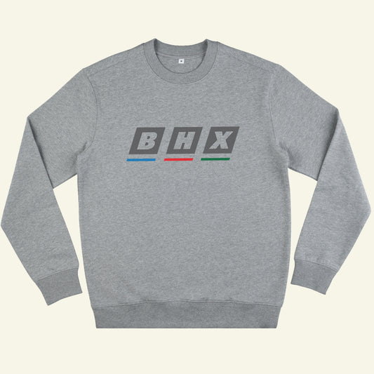 Brumbox BHX T.V grey organic crewneck (front)