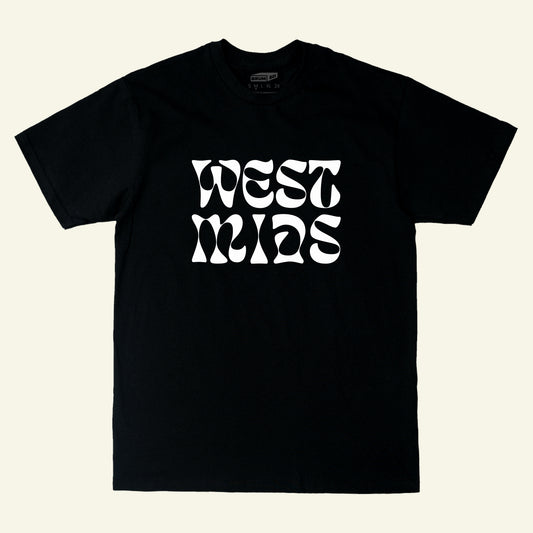Brumbox psychedelic black west mids tee