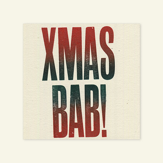 Brumbox Xmas Bab handmade greetings card