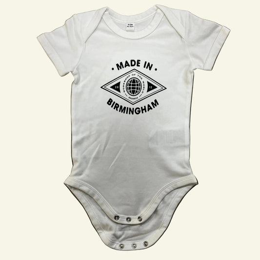 Made in Birmingham Baby Grow (White)