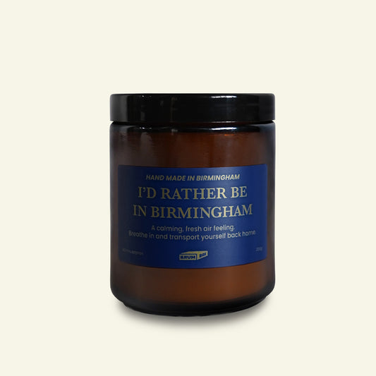 Brumbox I'd rather be in Birmingham hand made soy wax candle