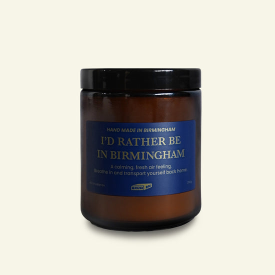 Brumbox I'd rather be in Birmingham hand made soy wax candle