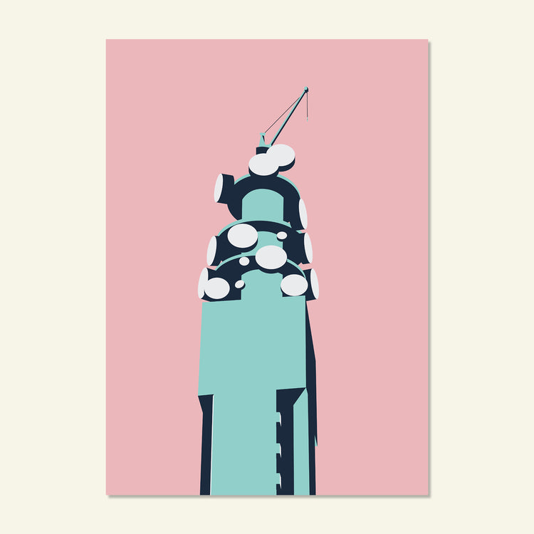 Brumbox BT Tower Birmingham landmark poster print