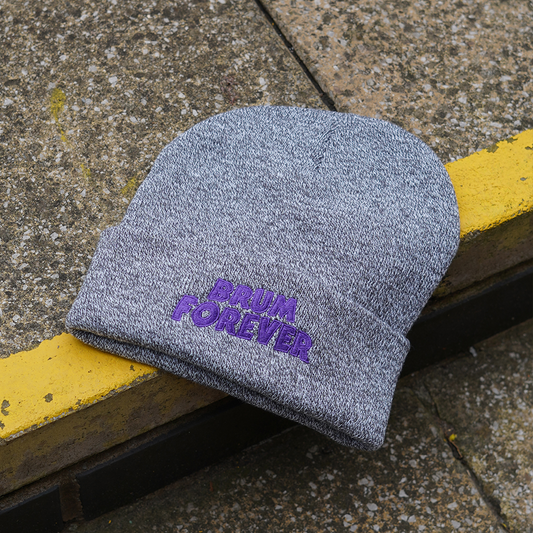 Brumbox Black Sabbath style Brum Forever heather grey beanie