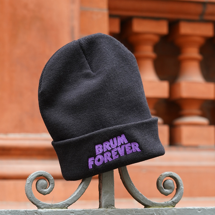 Brumbox Black Sabbath style Brum Forever black beanie