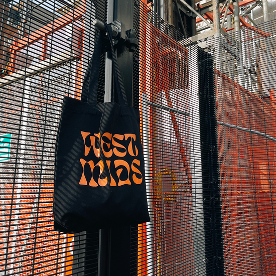 Brumbox psychedelic West Mids shopping tote bag