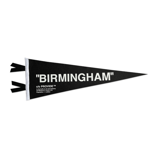 Brumbox Birmingham Off White vintage sports pennant