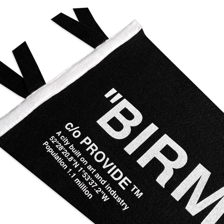 Brumbox Birmingham Off White vintage sports pennant