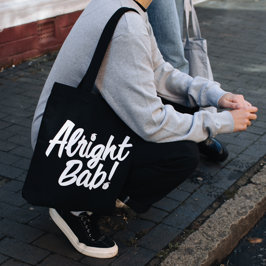 Brumbox Alright Bab black tote bag