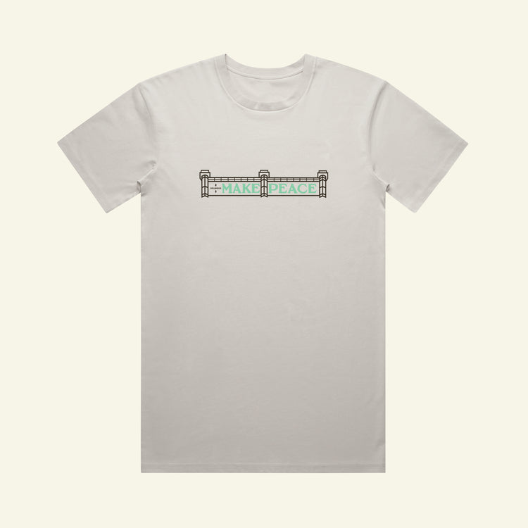 Brumbox G A Makepeace T-shirt in bone colour (front)