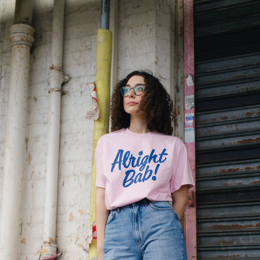 Brumbox Alright Bab pink t-shirt