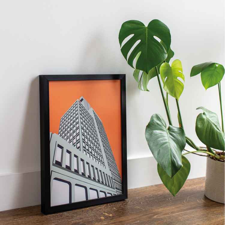 Brumbox National Westminster House Birmingham landmark poster print