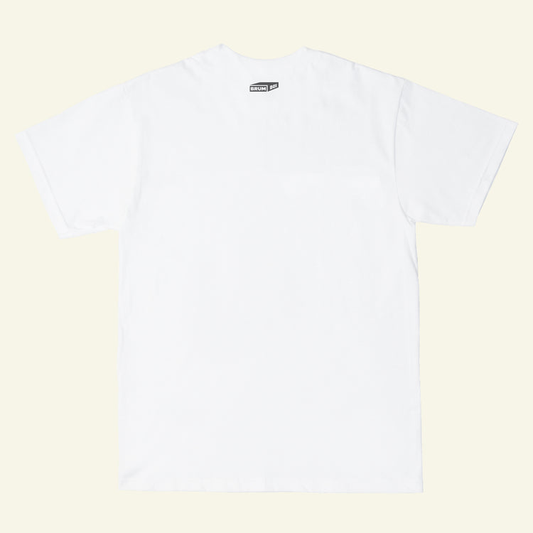 Brumbox BHX T.V white t-shirt (back)
