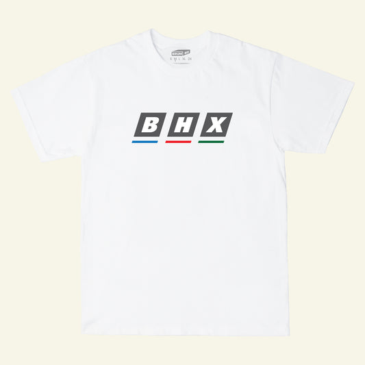 Brumbox BHX T.V white t-shirt (front)