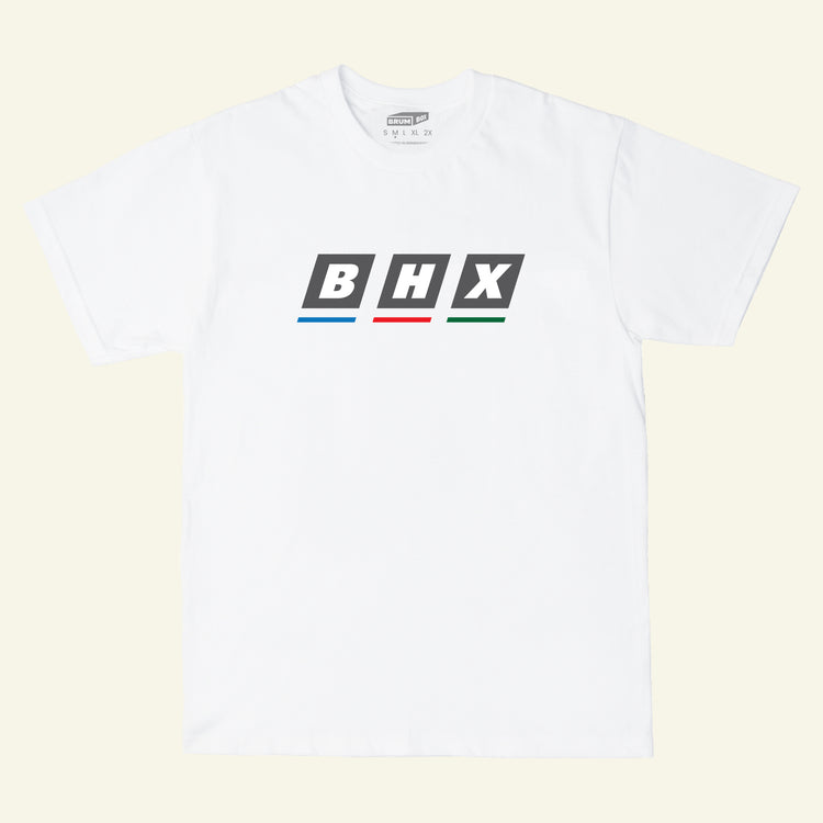 Brumbox BHX T.V white t-shirt (front)