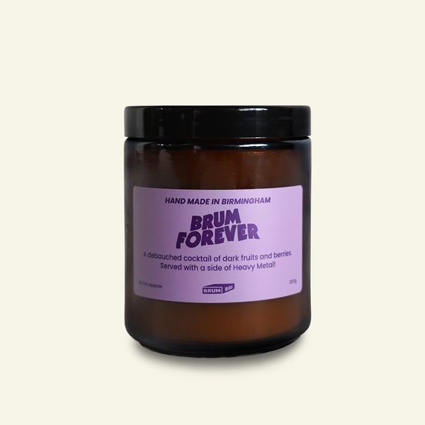 Brumbox Brum Forever hand made in Birmingham soy wax candle