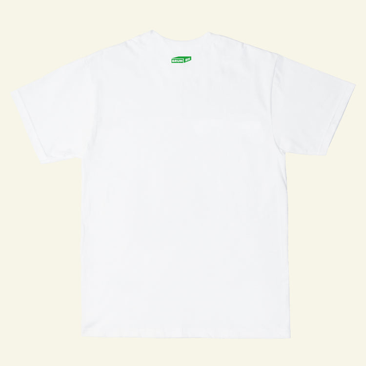 Brumbox Brum Raver white T-shirt (back)