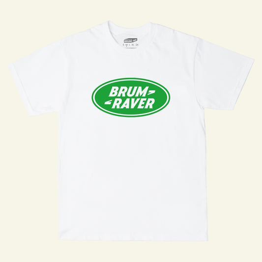 Brumbox Brum Raver white T-shirt (front)