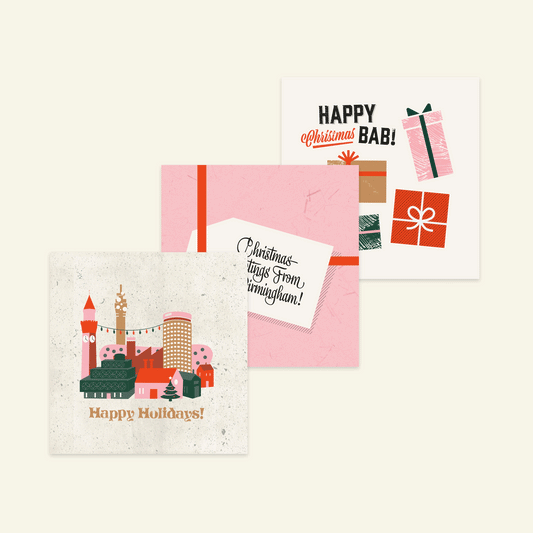 Brumbox set of 3 illustrated Birmingham greetings cards