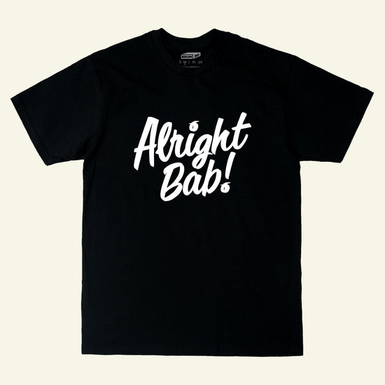 Brumbox Alright Bab black t-shirt (front)