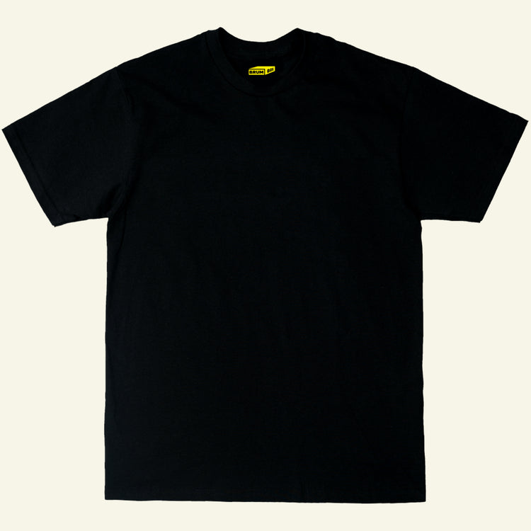 Brumbox black and yellow BRUM logo T-shirt (back)