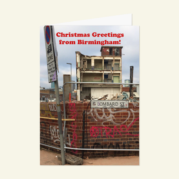 Brumbox Christmas greetings from Birmingham card