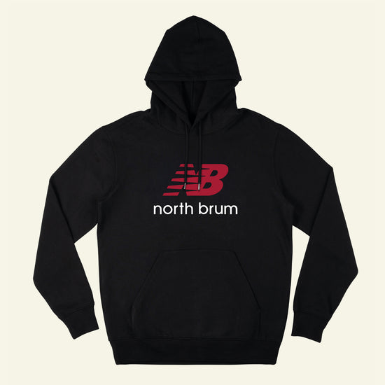 Brumbox North Brum black Hoodie NB logo in red north brum text in white
