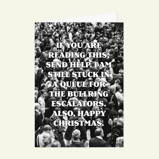 Brumbox deadpan Christmas greetings card