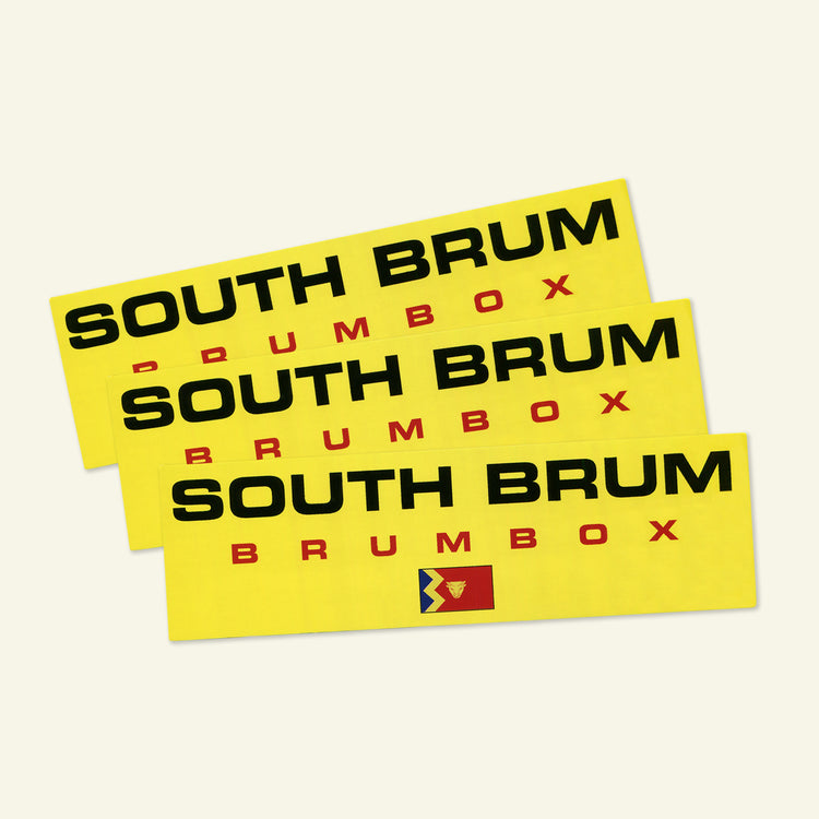 Brumbox South Brum pack of three stickers