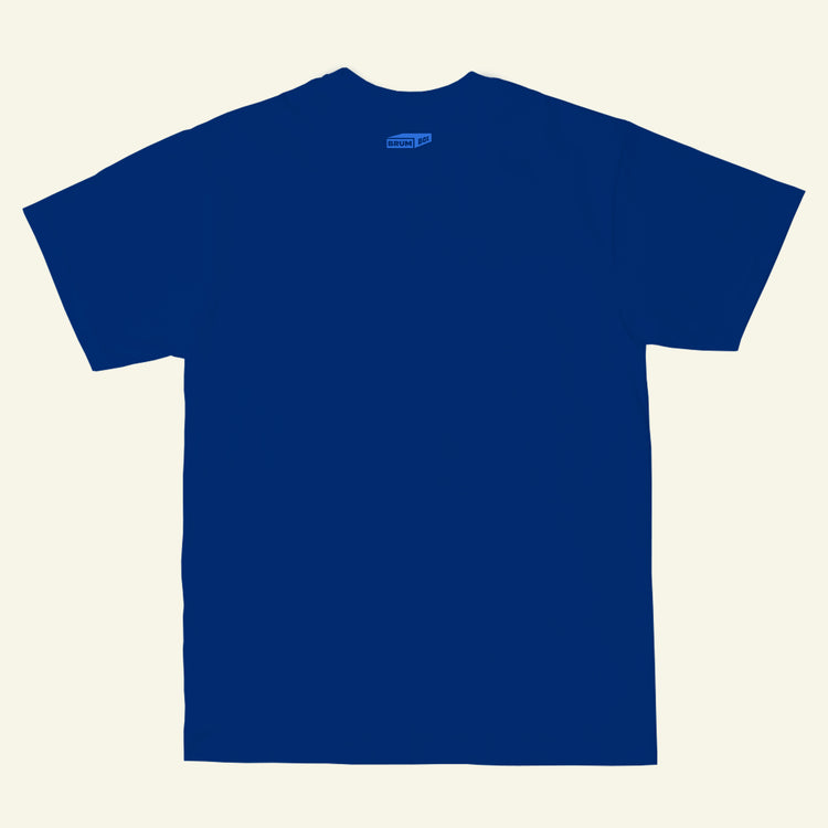 Brumbox vintage athletic style Erdington blue T-shirt (back)