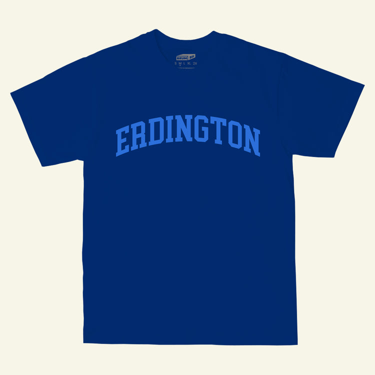 Brumbox vintage athletic style Erdington blue T-shirt (front)