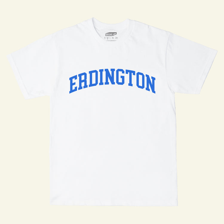 Brumbox vintage athletic style Erdington white T-shirt (front)
