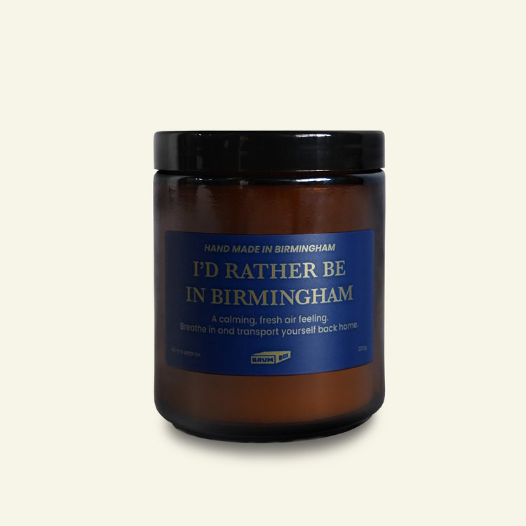 Brumbox I'd rather be in Birmingham hand made soy wax candle