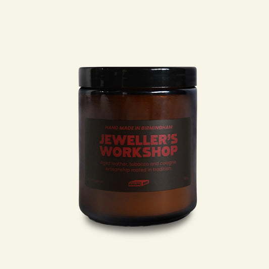 Brumbox Jeweller's Workshop hand made in Birmingham soy wax candle