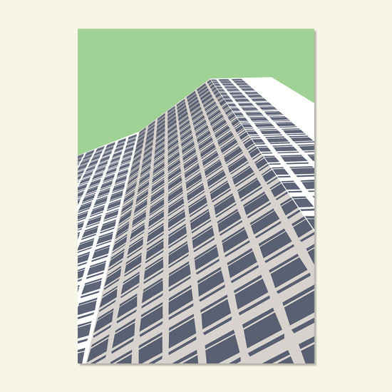 Brumbox Alpha Tower Birmingham landmark poster print