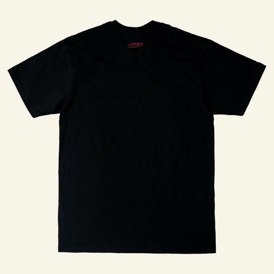 Brumbox vintage athletic style Moseley black T-shirt (back)
