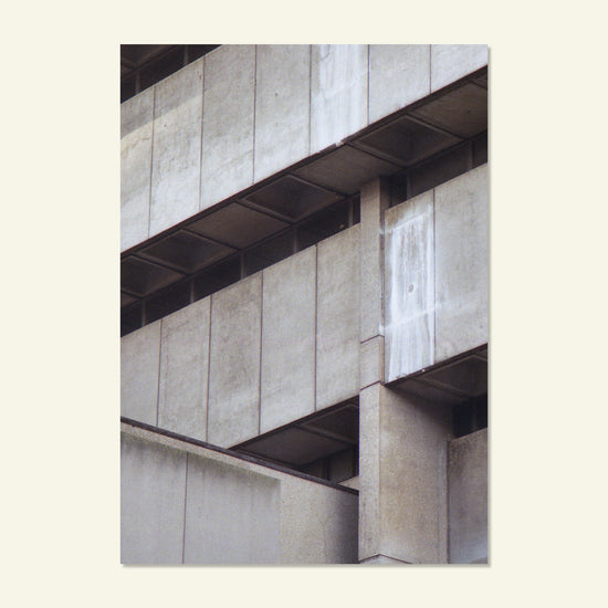 Brumbox Onwards and Upwards A3 art print, depicting Birmingham's brutalist Central Library