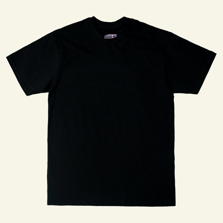 Brumbox Birmingham pigeon cotton T-shirt in black (back)