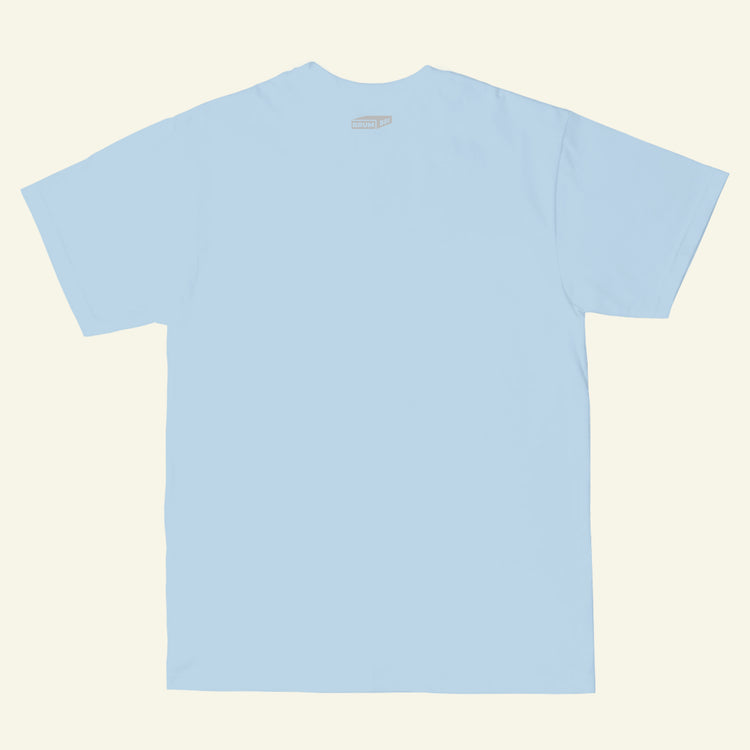 Brumbox Queens Heath 2023 light blue cotton T-shirt (back)