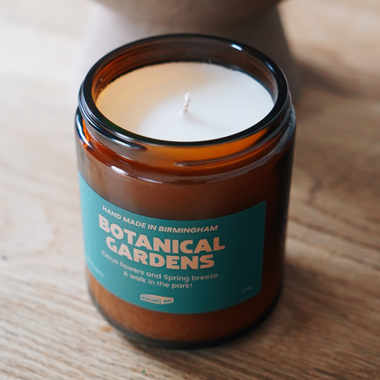 Brumbox Botanical Gardens hand made in Birmingham soy wax candle
