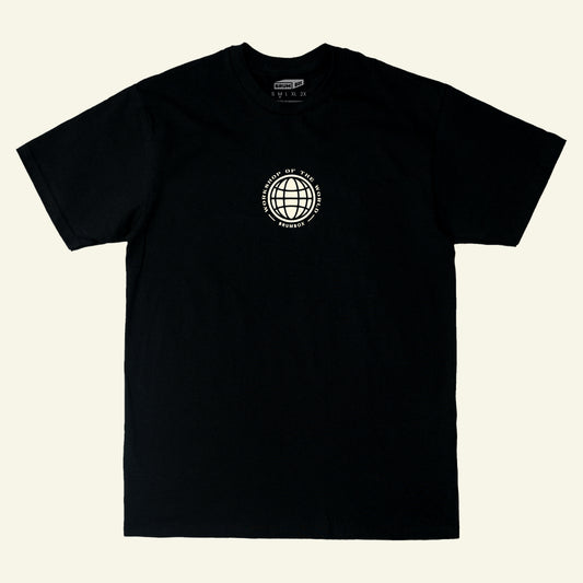 Brumbox Made in Birmingham, workshop of the world T-shirt in black (front)